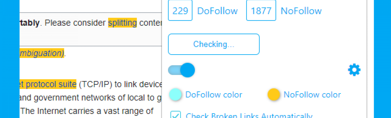 Otomatik Backlink Kontrol Edici – Dofollow/Nofollow/Kırık Link Kontrol Edici Chrome Eklentisi
