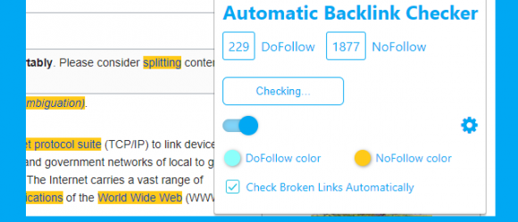 Otomatik Backlink Kontrol Edici – Dofollow/Nofollow/Kırık Link Kontrol Edici Chrome Eklentisi