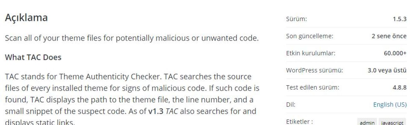 WordPress’te Zararlı Kodları, Şifrelenmiş Bağlantıları Bulma Eklentileri (Base64 Encypt, Hacklink)