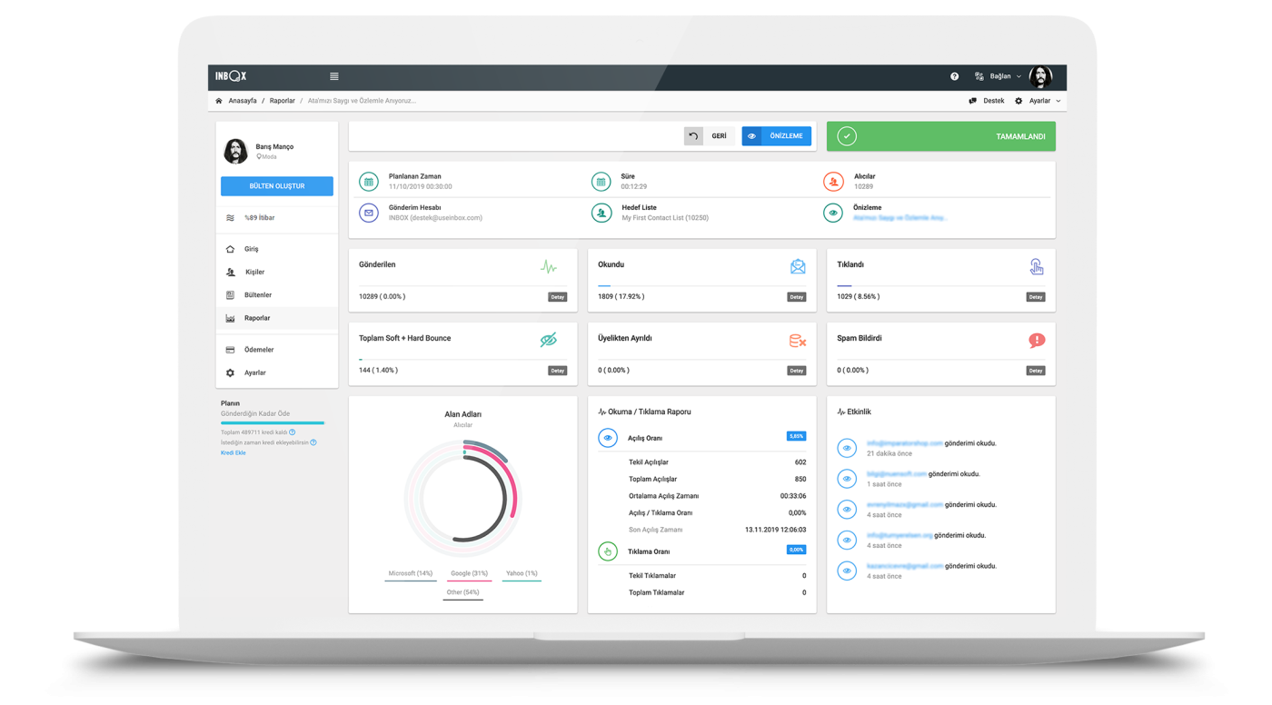 Yerli form sistemi: INBOX FORMS